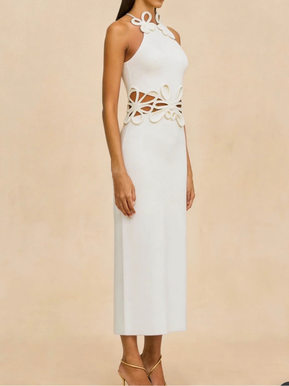 Cult Gaia Jena Knit Dress in White - Picture 2 of 10